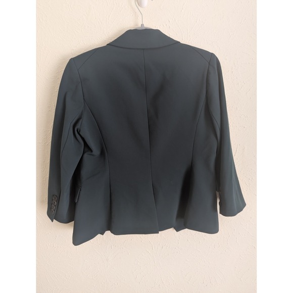 Veronica Beard Empire dickey blazer size 8 teal double breasted $695 - Picture 4 of 9